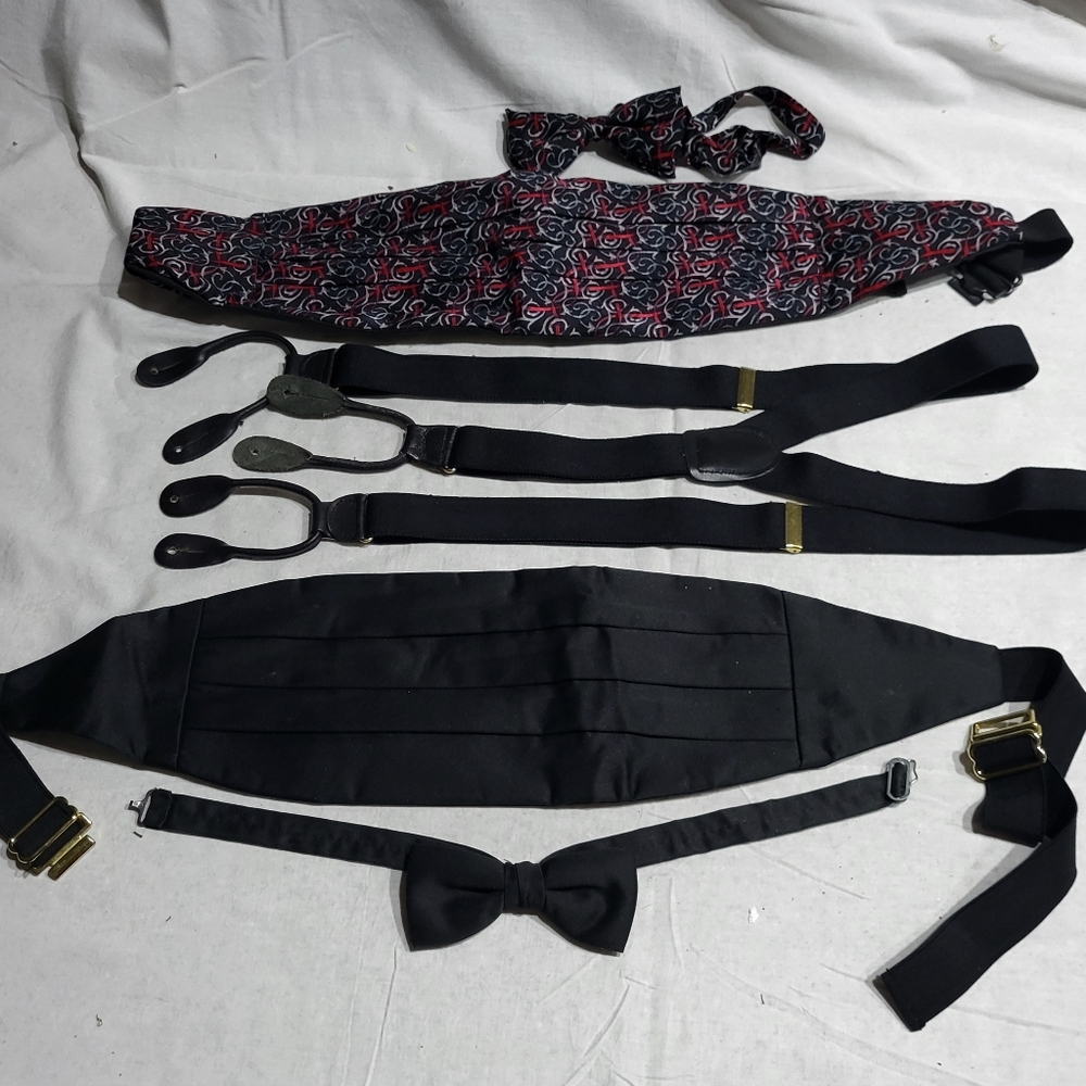 Black and Red Formal Ties Set